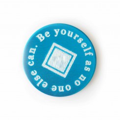Be Yourself As No One Else Can - Plate to fit a 3cm locket